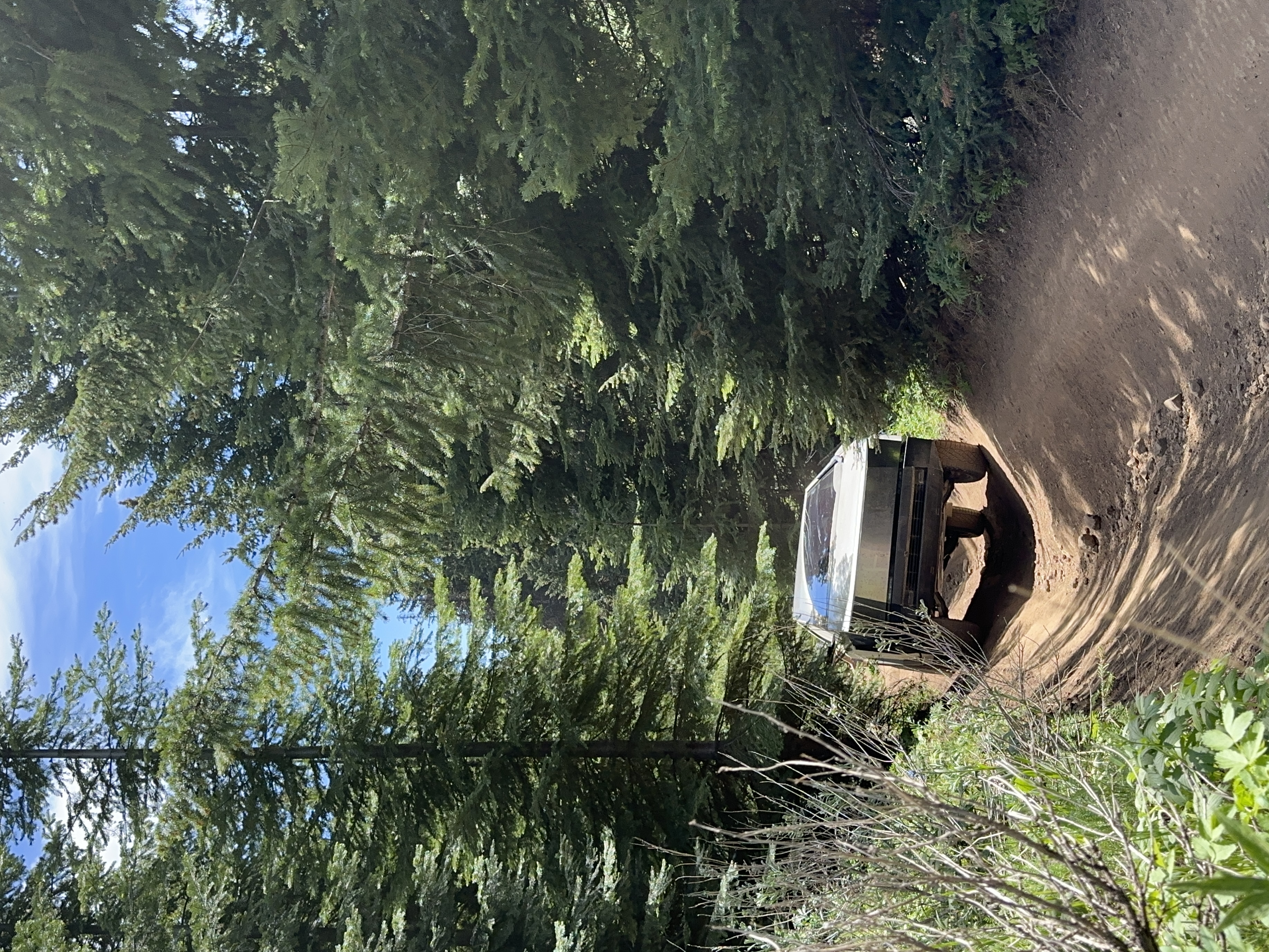 Cybertruck on mountain trail