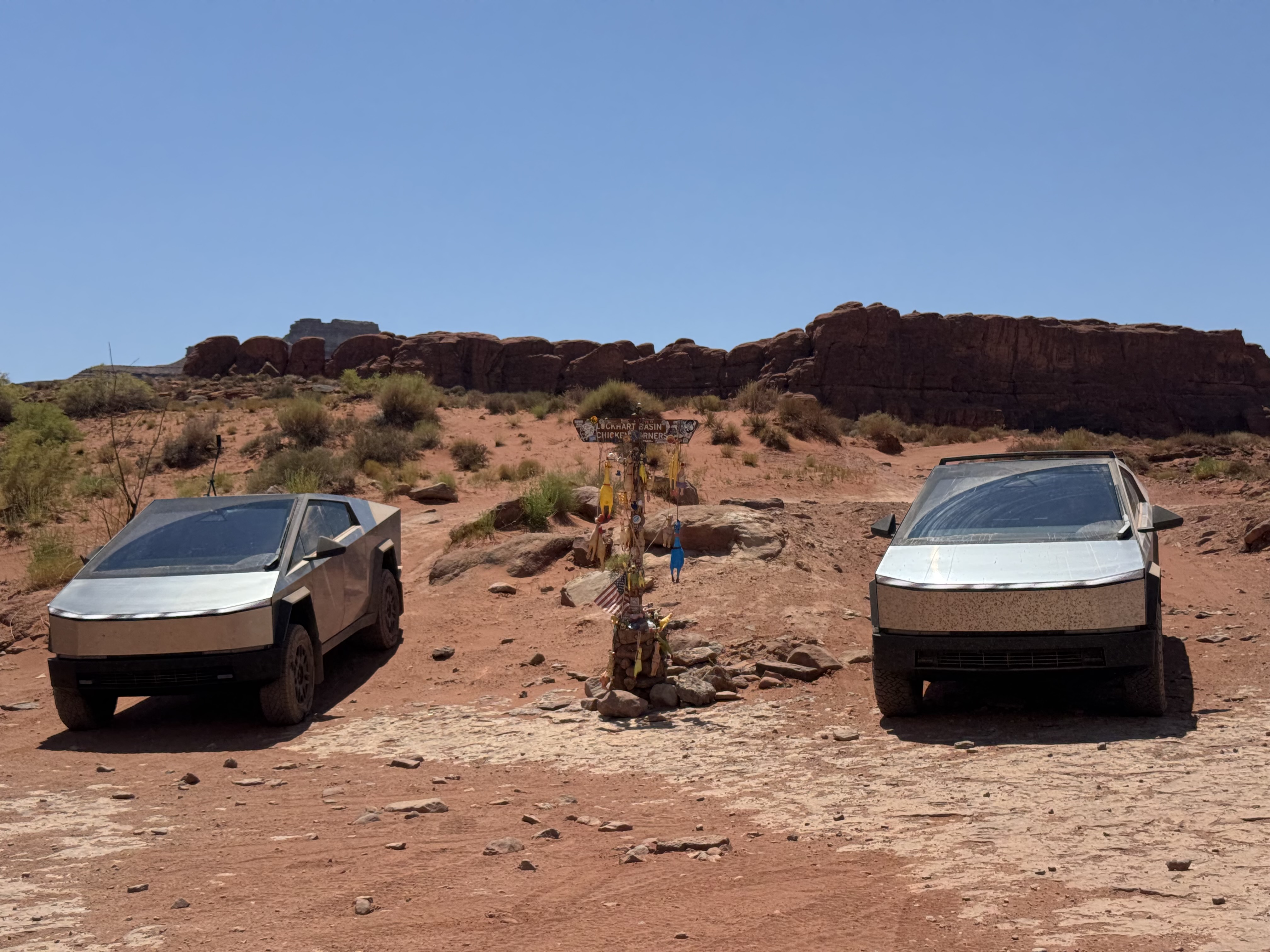 Cybertruck dirt trail run