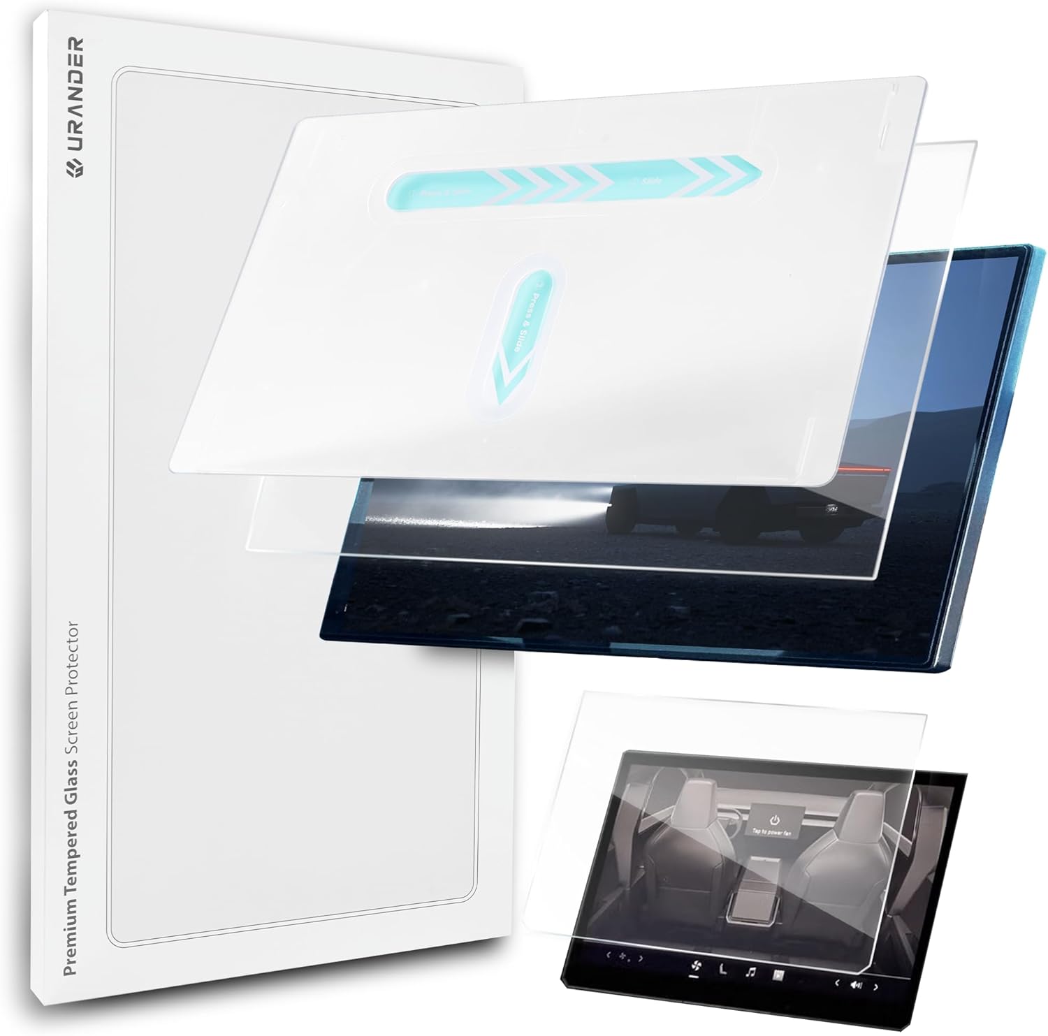 Urander screen protector for Cybertruck center display