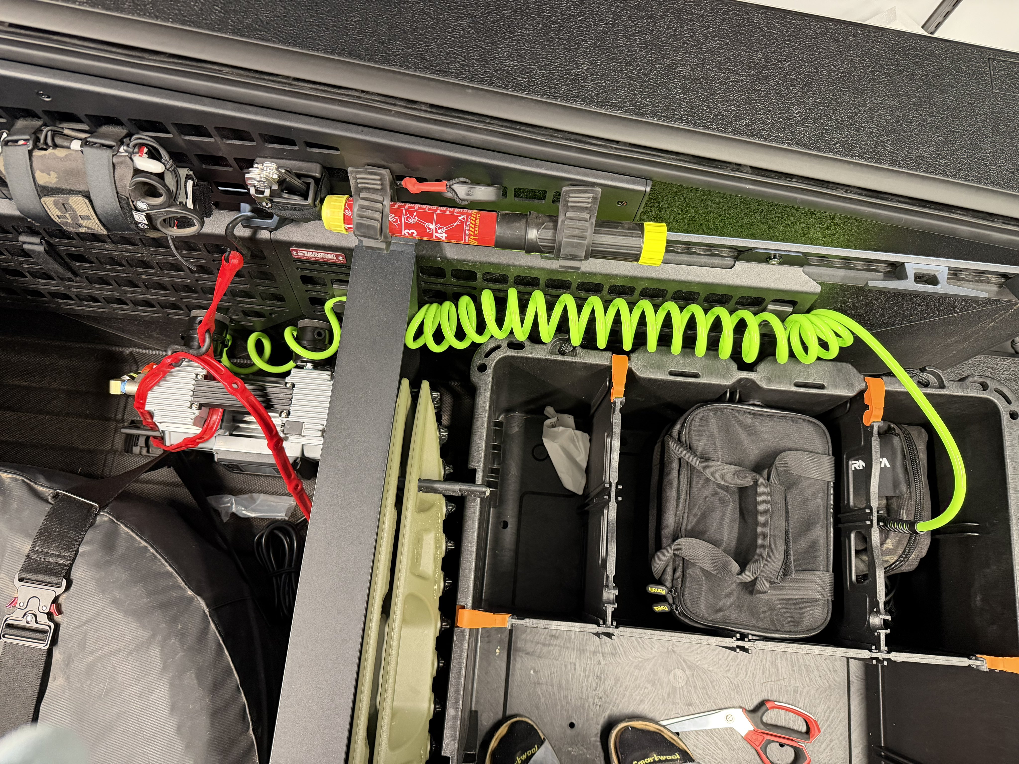 Tankless inflator setup for Cybertruck