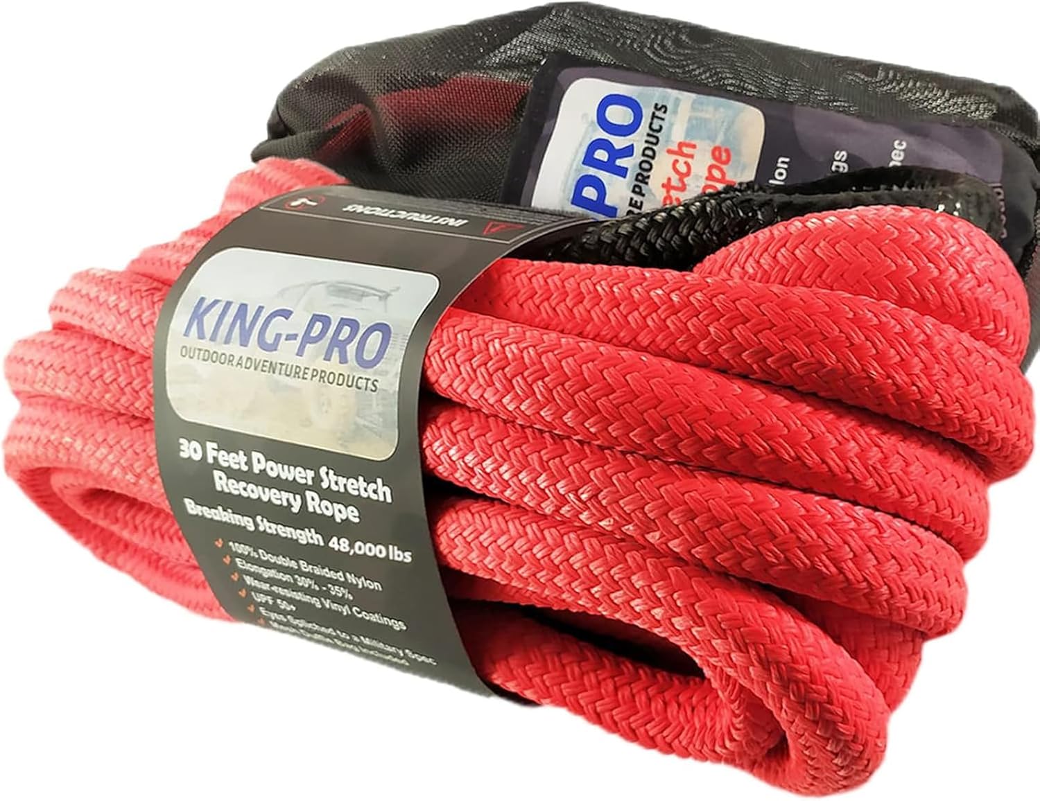 Dynamic kinetic recovery rope